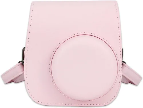 Vista 9 de Funda protectora compatible con cámara de película instantánea Mini 12 11 9 con bolsillo para accesorios y correa ajustable (azul)