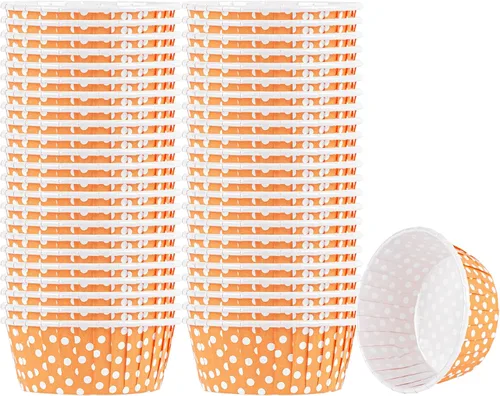 Vista 20 de Restaurantware -Tazas para hornear de alta calidad de 0.4 onzas: tazas de papel para hornear pequeñas acampanadas perfectas para magdalenas