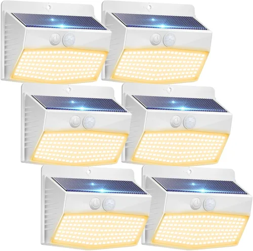 Vista 29 de Peasur 1 paquete de luces solares con sensor de movimiento para exteriores