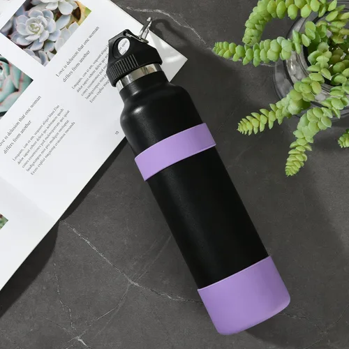 Vista 6 de 6 popotes de repuesto y funda protectora flexible compatible con botellas de agua Hydro Flask de 12 a 24 onzas