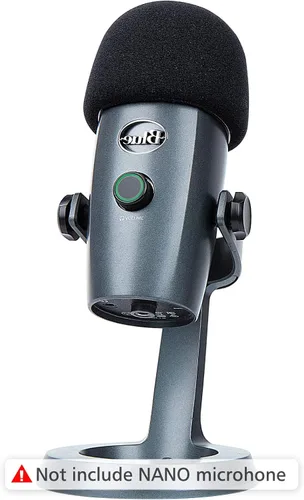 Vista 3 de YOUSHARES Yeti Nano Micrófono Espuma Parabrisas - Cubierta de Micrófono Paravientos Filtro Pop Espuma Cubierta, Profesional Personalizado para Blue