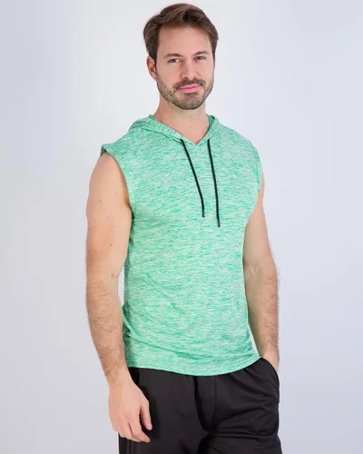 Vista 2 de Paquete de 3 Camiseta sin mangas con capucha Dry-Fit Active para hombre, sudadera sin mangas con cordón (disponible en tallas grandes y altas)
