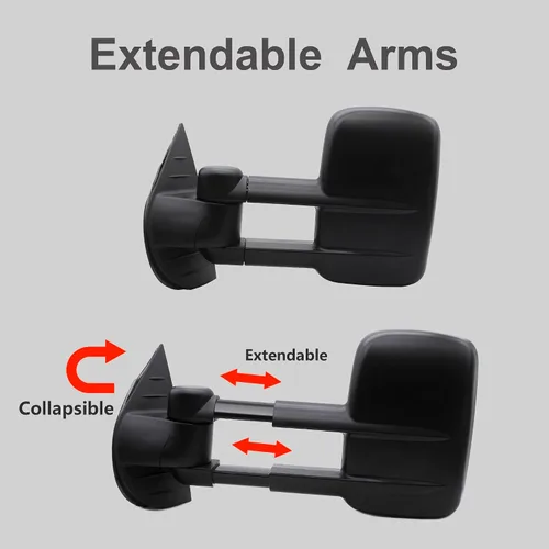 Vista 5 de Espejos de remolque aptos para Chevy Silverado Suburban GMC Sierra Yukon 2007-2014