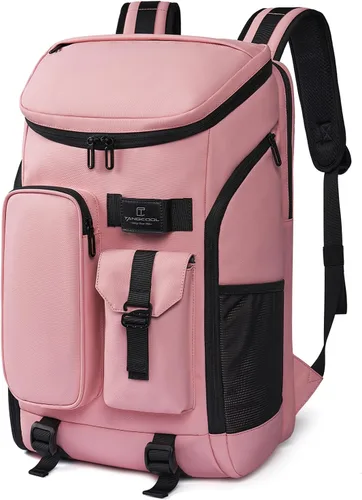 Vista 7 de TANGCORLE - Mochila de viaje, mochila de mano aprobada por aerolíneas para viajes, mochila para laptop de 17.3 pulgadas para hombres, Mediana
