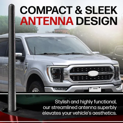 Vista 7 de AntennaMastsRus - Antenas compatibles con GMC Sierra 150 2009-2020 - Antena de repuesto, Negro