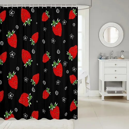 Vista 49 de Feelyou Cortina de ducha con diseño de gato para decoración de baño, bonita cortina de baño para puestos de bañeras, accesorios de baño divertidos