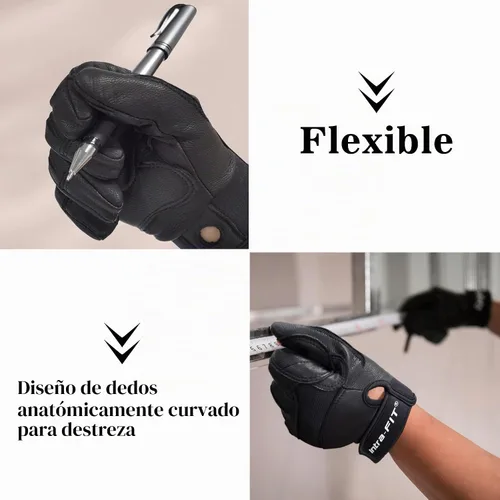 Vista 4 de Goatskin Climbing Gloves, Rescue & Rock 80% piel de cabra