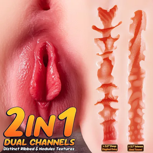 Vista 4 de Culo de coño de bolsillo realista de 8.6 libras para hombres, masturbador masculino grueso, juguete sexual para adultos, vagina falsa