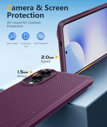 Vista 888 de FNTCASE Funda para iPhone 17 Pro: Fundas delgadas translúcidas de color azul claro compatibles con MagSafe, protección completa de la cámara