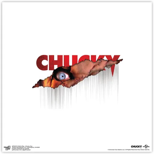 Vista 9 de Trends International Gallery Pops Child's Play - Póster de pared de ojo de Chucky, 12.00 x 12.00 pulgadas, versión de marco negro