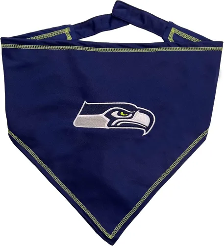 Vista 18 de Pets First NFL Buffalo Bills Banda Anudable para Mascotas, Pequeño/Mediano. Bandana, Bufanda y Babero para Perro y Gato. La Bandana Definitiva