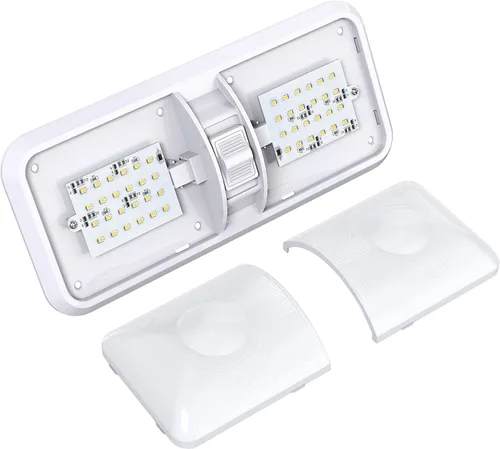 Vista 3 de Paquete de 5 luces LED para techo con doble cúpula, interruptor de encendido/apagado para iluminación interior de coche, RV, remolque, barco DC 12V