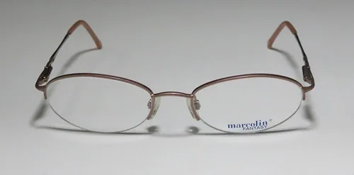 Vista 3 de Marcolin 7222 para las señorasmujeres diseñador medio borde Strass bisagras flexibles medio rimless con diamantes de imitación gafasgafas