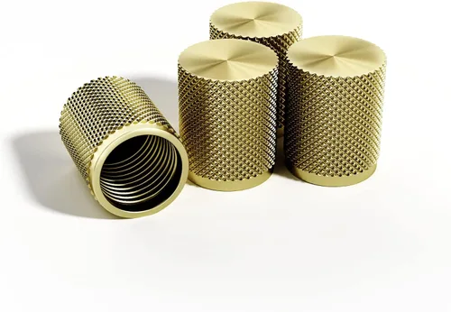 Vista 15 de STEEL HAWK Tapones para válvulas de aire de neumáticos, acero inoxidable mecanizado CNC de precisión, diseño moleteado extendido, metal a prueba
