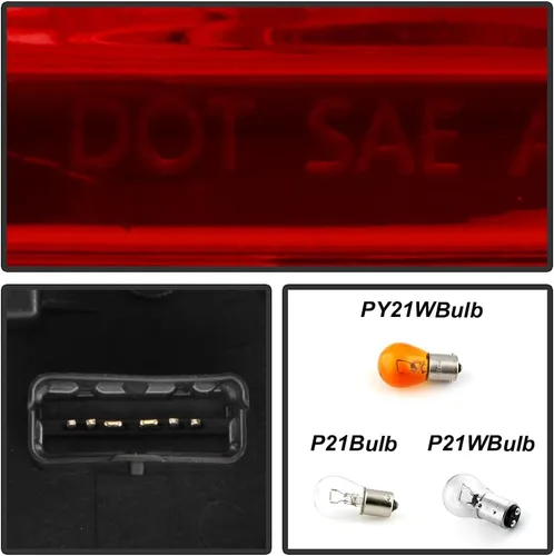 Vista 6 de KEEKPO - Para Nissan Versa 2012-2019 de 4 puertas Sedan estilo fábrica luz trasera lámpara de freno reemplazo lado izquierdo del conductor