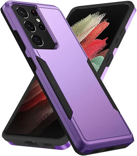 Vista 28 de Funda para Samsung Galaxy S21 (no para S21 Plus y S21 Ultra), resistente, a prueba de golpes, de grado militar, soporte de carga inalámbrica