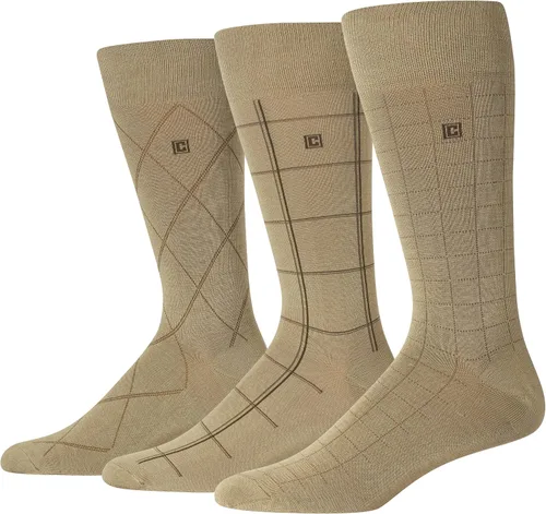 Vista 2 de Chaps Men's Classic Dress Crew Socks-3 Pair Pack-Pattern and Solid Color Designs