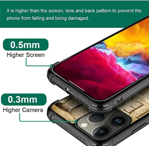 Vista 968 de Funda compatible con iPhone 15, diseño de elefantes africanos, diseño increíble a prueba de golpes, antiarañazos, carcasa trasera de policarbonato