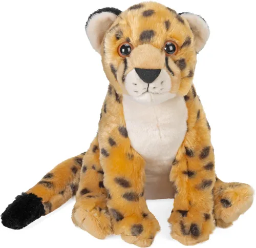 Vista 2 de Wild Republic Cheetah, Cuddlekins, animal de peluche, 12 pulgadas, regalo para niños, juguete de peluche, botellas de agua recicladas (23852)