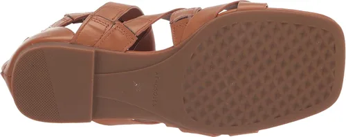 Vista 4 de Aerosoles Sandalias planas Glam para mujer, Bronceado Cuero