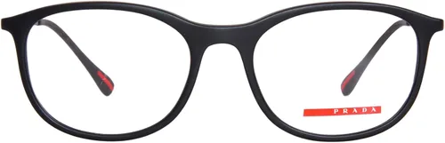 Vista 2 de Prada Linea Rossa Clear Demo - Gafas redondas para hombre PS 06NV DG01O1 55, Caucho negro