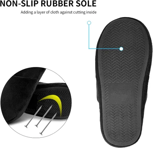 Vista 4 de Pantuflas de espuma viscoelástica, mullidas y mullidas para spa, hotel, casa, hogar, para mujeres y hombres
