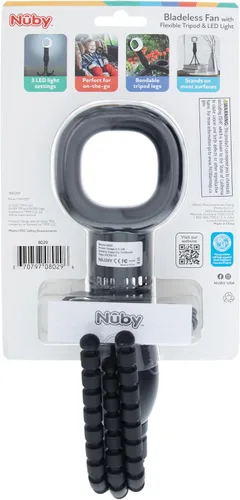 Vista 5 de Nuby Trípode flexible sin aspas Ventilador de 3 velocidades