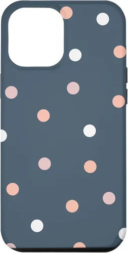 Vista 24 de iPhone 16 Polka Dot Gris Pastel Colorido, Mujeres Y Niñas Funda De Lunares
