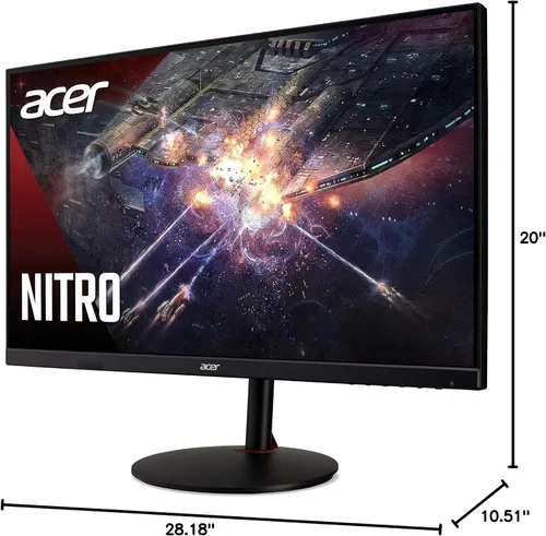 Vista 11 de Acer Nitro XV322QU KVbmiiphzx 31.5" WQHD 2560 x 1440 Agile-Splendor IPS Gaming Monitor AMD FreeSync Premium Hasta 170Hz Hasta 0.5ms