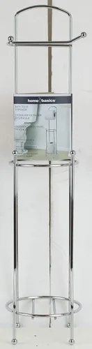 Vista 8 de Home Basics, soporte para pañuelos, para baño, con despachador, Plateado, Paquete de 1
