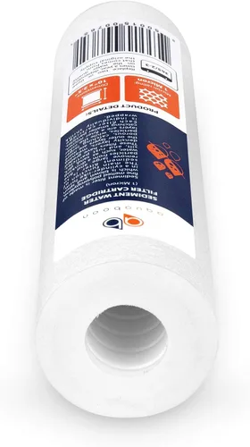 Vista 9 de Aquaboon cartucho de filtro de agua de sedimento ranurado, 10 pulgadas, para cualquier unidad estándar RO, AB(P) 4S1M