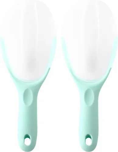 Vista 17 de Spring Chef Cuchara de hielo magnética para congelador, cuchara de palomitas de maíz de plástico flexible sin BPA con mango de agarre suave, cuchara