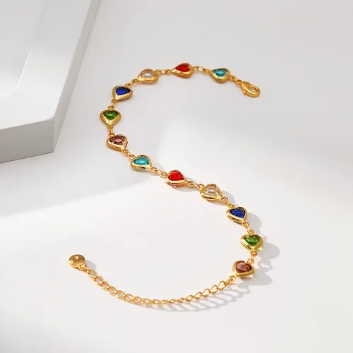 Vista 34 de Delicadas pulseras de oro para mujer, chapado en oro 18, ajustable, mal de ojo, mariposa, cuentas, perla, corazón, turquesa, hecha a mano para mujer