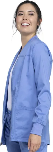 Vista 4 de Cherokee WW305AB - Chaqueta de calentamiento para mujer, ajuste clásico moderno con cremallera frontal