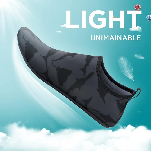Vista 5 de Seekway - Zapatos de agua para hombres o mujeres adultos, tipo calcetín, de secado rápido, sensación de pie descalzo, ideales para la playa, nadar