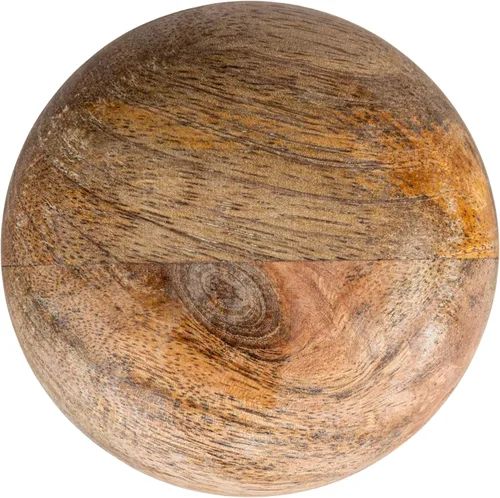 Vista 7 de Creative Co-Op Tapa de madera con diseño de mármol moderno, recipiente natural Beige