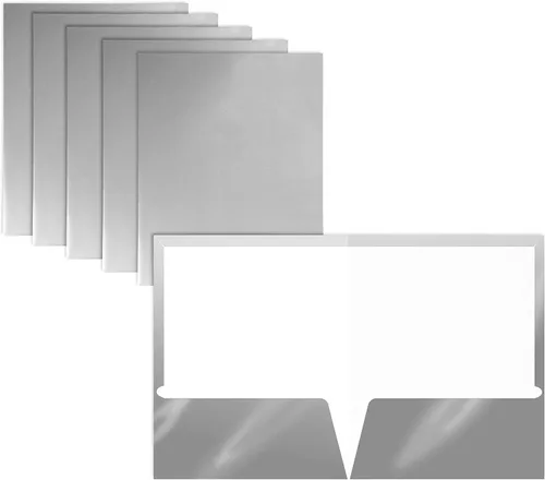 Vista 13 de Better Office Products Carpetas de papel laminado brillante con 2 bolsillos, colores surtidos, tamaño carta, caja de 25 carpetas de colores surtidos