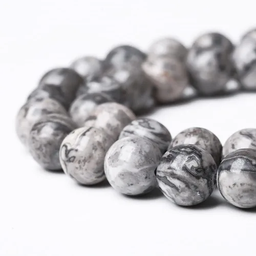 Vista 262 de 100 cuentas de piedra multicolor natural de 0.236 pulgadas (0.236 in), cuentas espaciadoras sueltas redondas para hacer pulseras, collares, aretes