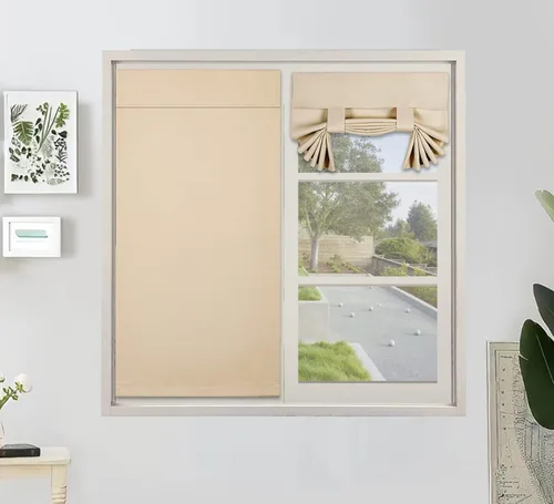 Vista 11 de PI Cortina Opaca para Puerta, Sombra de Privacidad que se Ata con Aislamiento Térmico, Cortina de Puerta Pequeña para Aula/Puerta Corredera/Puerta
