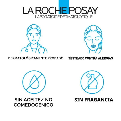 Vista 6 de La Roche-Posay Toleriane - Limpiador facial suave e hidratante, limpiador facial hidratante con niacinamida + ceramidas, lavado facial diario
