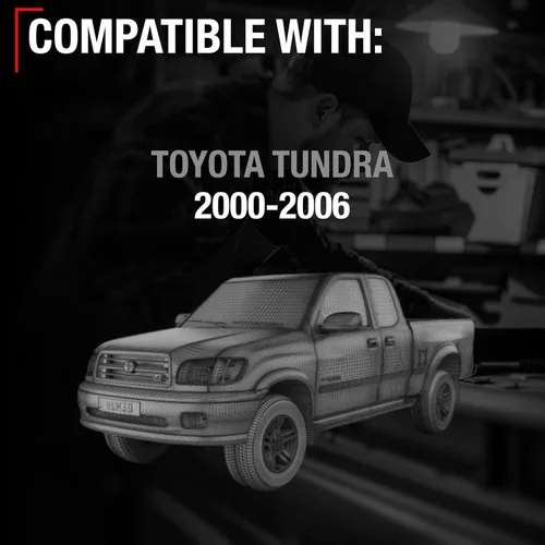 Vista 4 de Ensamblaje del pestillo de la manija del portón trasero, metal mejorado con carcasa de plástico, compatible con Toyota Tundra 2000-2006, montaje