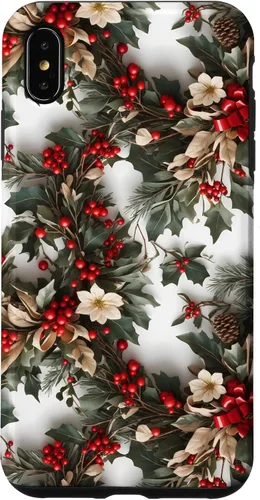 Vista 11 de Casa Decoración de vacaciones Decoración de corona Festivo Navidad caso para iPhone 16
