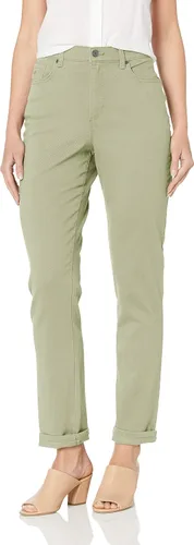 Vista 84 de Gloria Vanderbilt - Pantalones de mezclilla Amanda clásicos de tiro alto y pierna cónica petite para mujer Begonia Bloom