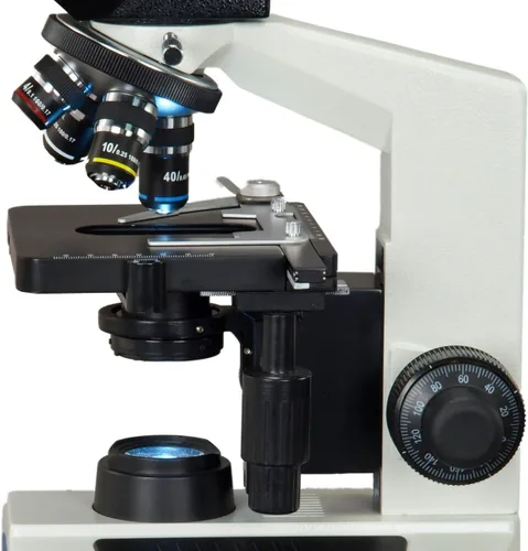Vista 4 de OMAX 40X-2500X - Microscopio LED trinocular compuesto de laboratorio con cámara digital de 9 MP