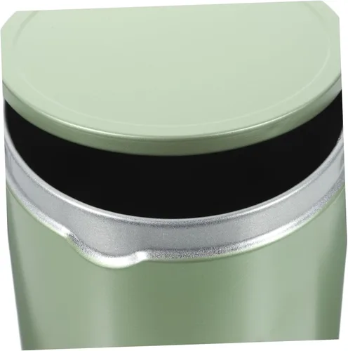 Vista 5 de Zerodeko Bote de café 2 piezas de hojalata caja de dulces, recipiente de té, recipientes de té, recipiente redondo con tapa, juego de té, recipiente