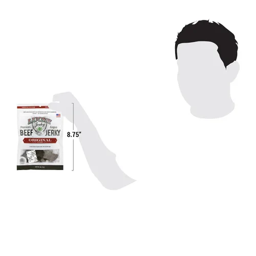 Vista 4 de Lucky Beef Jerky - Losa de 3 oz (original, paquete de 4)