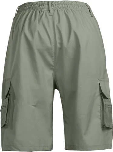 Vista 3 de Pantalones cortos de carga para hombre, 34, pantalones cortos deportivos con bolsillo, casuales, holgados, para correr, tácticos, para hombre