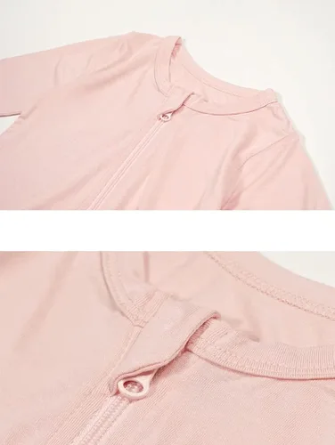 Vista 2 de Teach Leanbh Pijama sin pies de viscosa con cremallera de 2 vías para bebés y niñas