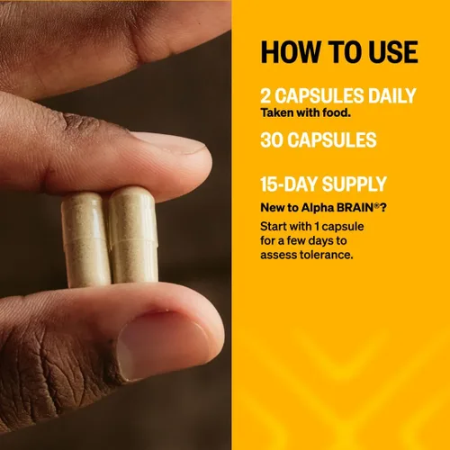 Vista 6 de ONNIT - Suplemento para el cerebro en cápsulas Alpha Brain