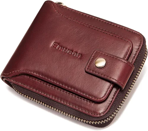 Vista 5 de Cartera para hombre E04, Café, Vintage